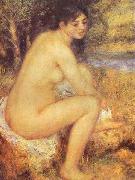 Pierre-Auguste Renoir Seating Girl, oil painting on canvas